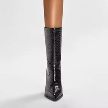 Load image into Gallery viewer, Designer boots Balmain boots ysl boots loewe sexy calf boots leather Stuart weitzman Amina muaddi