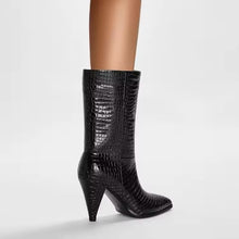 Load image into Gallery viewer, Designer boots Balmain boots ysl boots loewe sexy calf boots leather Stuart weitzman Amina muaddi