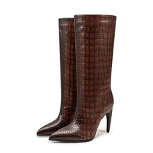 Load image into Gallery viewer, Designer boots Balmain boots ysl boots loewe sexy calf boots leather Stuart weitzman Amina muaddi