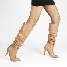 Load image into Gallery viewer, Designer boots Balmain boots ysl boots loewe sexy calf boots leather Stuart weitzman Amina muaddi
