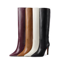Load image into Gallery viewer, Designer boots Balmain boots ysl boots loewe sexy calf boots leather Stuart weitzman Amina muaddi