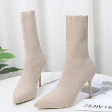 Load image into Gallery viewer, Designer boots Balmain boots ysl boots loewe sexy calf boots leather Stuart weitzman Amina muaddi