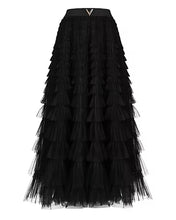 Load image into Gallery viewer, Ruffle maxi dress designer skirt ruffle skirt revolve skirt Bloomingdale’s