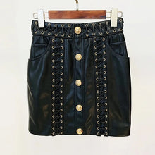Load image into Gallery viewer, Faux Leather Skirt
