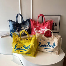 Load image into Gallery viewer, St Barth’s Fringe Bag || Red
