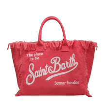 Load image into Gallery viewer, St Barth’s Fringe Bag || Red