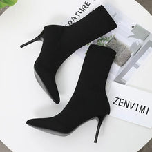 Load image into Gallery viewer, Designer boots Balmain boots ysl boots loewe sexy calf boots leather Stuart weitzman Amina muaddi