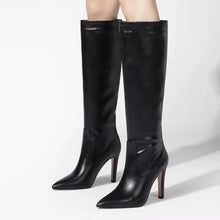 Load image into Gallery viewer, Designer boots Balmain boots ysl boots loewe sexy calf boots leather Stuart weitzman Amina muaddi