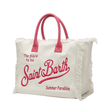 Load image into Gallery viewer, St Barth’s Fringe Bag || White