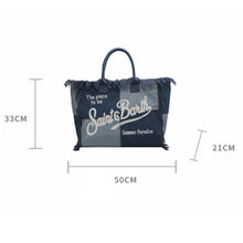 Load image into Gallery viewer, St Barth’s Fringe Bag || Denim