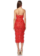 Load image into Gallery viewer, Strapless red lace dress revolve asos house of Cb meshki ohpolly hot Miami styles