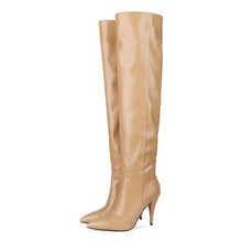 Load image into Gallery viewer, Designer boots Balmain boots ysl boots loewe sexy calf boots leather Stuart weitzman Amina muaddi
