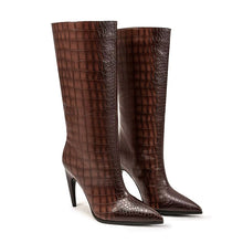 Load image into Gallery viewer, Designer boots Balmain boots ysl boots loewe sexy calf boots leather Stuart weitzman Amina muaddi