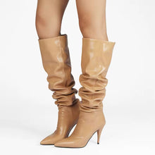 Load image into Gallery viewer, Designer boots Balmain boots ysl boots loewe sexy calf boots leather Stuart weitzman Amina muaddi
