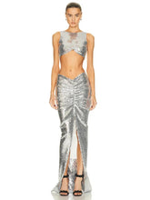 Load image into Gallery viewer, shopluxhouse sequin skirt set