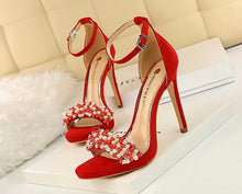 Load image into Gallery viewer, cheap sexy heels pearls