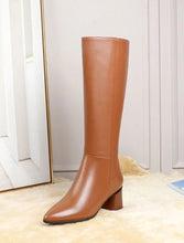 Load image into Gallery viewer, Designer boots Balmain boots ysl boots loewe sexy calf boots leather Stuart weitzman Amina muaddi 
