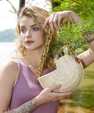 Load image into Gallery viewer, shopluxhouse beach bag straw bag ysl Louis Vuitton Balmain Loewe bag

