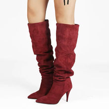 Load image into Gallery viewer, Designer boots Balmain boots ysl boots loewe sexy calf boots leather Stuart weitzman Amina muaddi 
