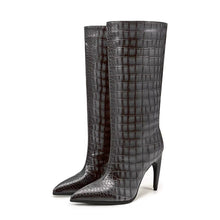 Load image into Gallery viewer, Designer boots Balmain boots ysl boots loewe sexy calf boots leather Stuart weitzman Amina muaddi 
