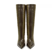 Load image into Gallery viewer, Designer boots Balmain boots ysl boots loewe sexy calf boots leather Stuart weitzman Amina muaddi 
