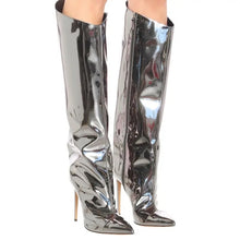 Load image into Gallery viewer, Designer boots Balmain boots ysl boots loewe sexy calf boots leather Stuart weitzman Amina muaddi 
