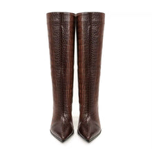 Load image into Gallery viewer, Designer boots Balmain boots ysl boots loewe sexy calf boots leather Stuart weitzman Amina muaddi 
