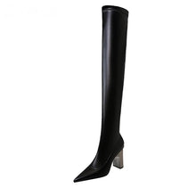 Load image into Gallery viewer, Designer boots Balmain boots ysl boots loewe sexy calf boots leather Stuart weitzman Amina muaddi 
