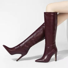 Load image into Gallery viewer, Designer boots Balmain boots ysl boots loewe sexy calf boots leather Stuart weitzman Amina muaddi 

