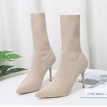Load image into Gallery viewer, Designer boots Balmain boots ysl boots loewe sexy calf boots leather Stuart weitzman Amina muaddi 
