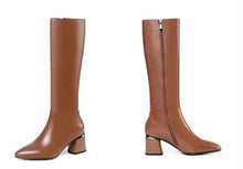 Load image into Gallery viewer, Designer boots Balmain boots ysl boots loewe sexy calf boots leather Stuart weitzman Amina muaddi 
