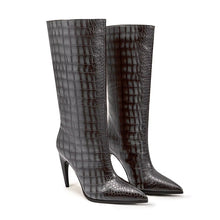 Load image into Gallery viewer, Designer boots Balmain boots ysl boots loewe sexy calf boots leather Stuart weitzman Amina muaddi 
