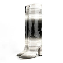 Load image into Gallery viewer, Designer boots Balmain boots ysl boots loewe sexy calf boots leather Stuart weitzman Amina muaddi 
