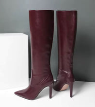 Load image into Gallery viewer, Designer boots Balmain boots ysl boots loewe sexy calf boots leather Stuart weitzman Amina muaddi 
