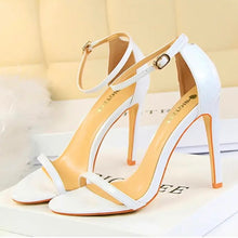 Load image into Gallery viewer, 4" ankle heels shopluxhouse Amina muaddi ysl bottega venetta heels
