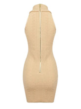Load image into Gallery viewer, tan bandage mini dress
