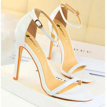 Load image into Gallery viewer, 4" ankle heels shopluxhouse Amina muaddi ysl bottega venetta heels
