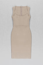 Load image into Gallery viewer, tan bandage dress
