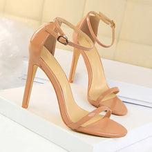 Load image into Gallery viewer, 4" ankle heels shopluxhouse Amina muaddi ysl bottega venetta heels
