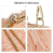 Load image into Gallery viewer, ostrich clutch handbag
