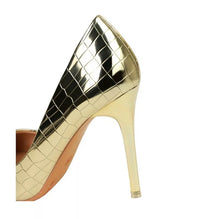 Load image into Gallery viewer, gold 4" heels
