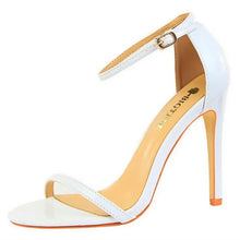 Load image into Gallery viewer, 4" ankle heels shopluxhouse Amina muaddi ysl bottega venetta heels
