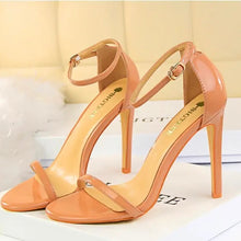 Load image into Gallery viewer, 4" ankle heels shopluxhouse Amina muaddi ysl bottega venetta heels
