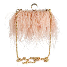 Load image into Gallery viewer, ostrich clutch handbag
